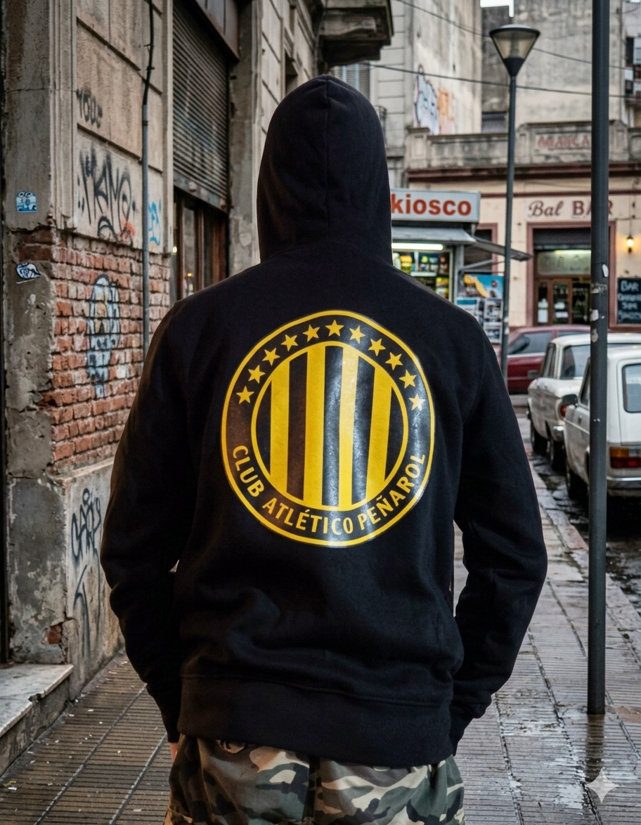 Campera de felpa diseño Club Atlético Peñarol