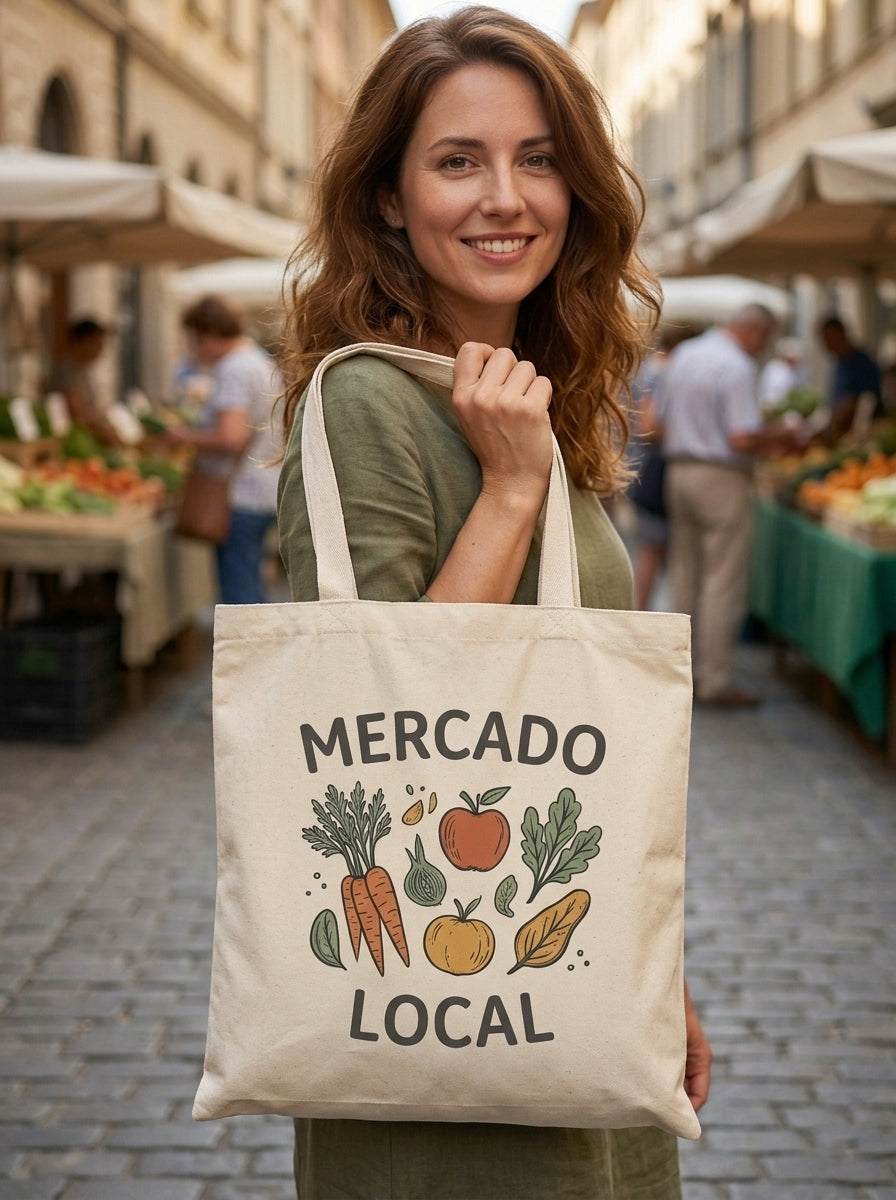 Bolso de lino grande (Tote bag)