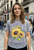 Camiseta "Care" color gris jaspe