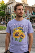 Camiseta "Care" color morado