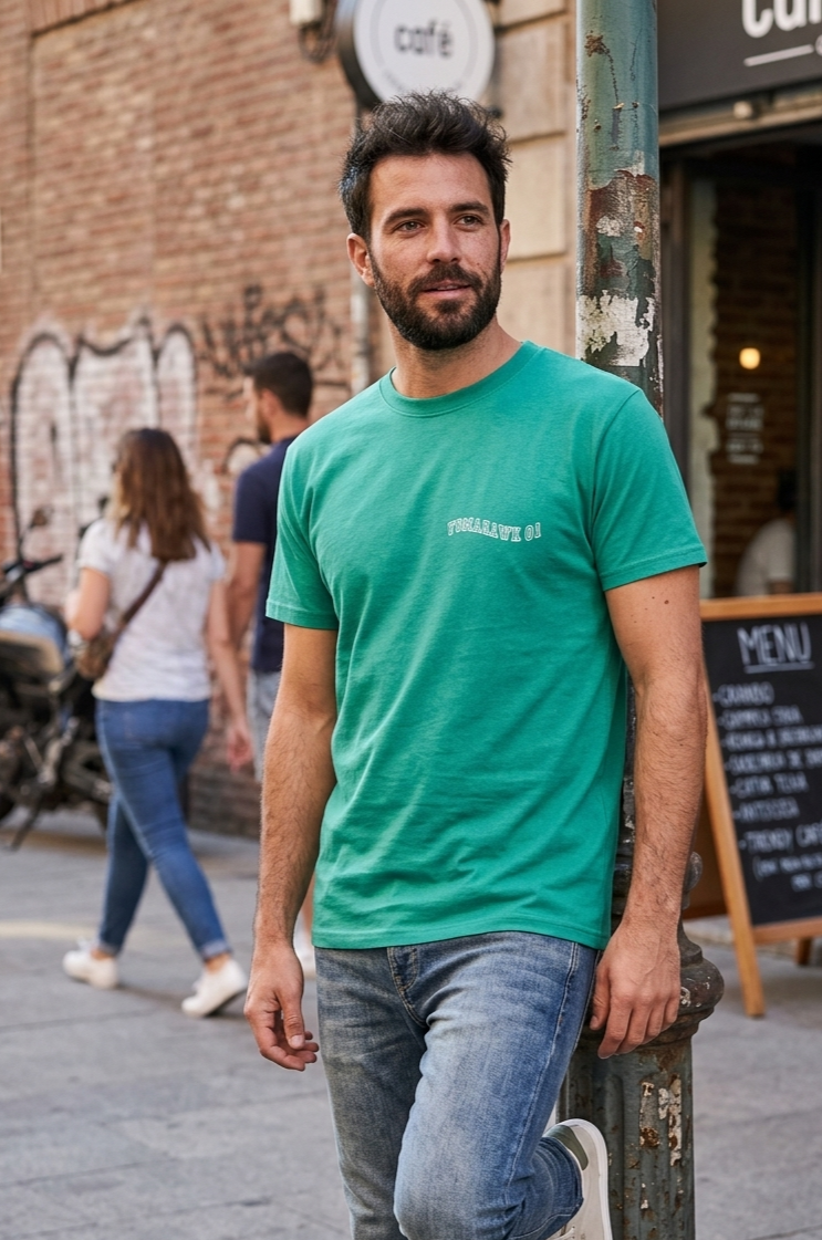 Remera "Handle" Verde jade