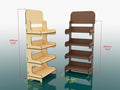 Exhibidor desarmable 60x25cm en MDF de 6 mm
