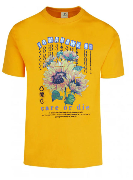 Caniseta "Care" color mango