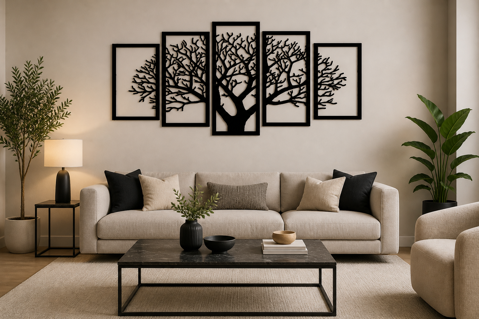 Cuadro de Árbol en 5 partes