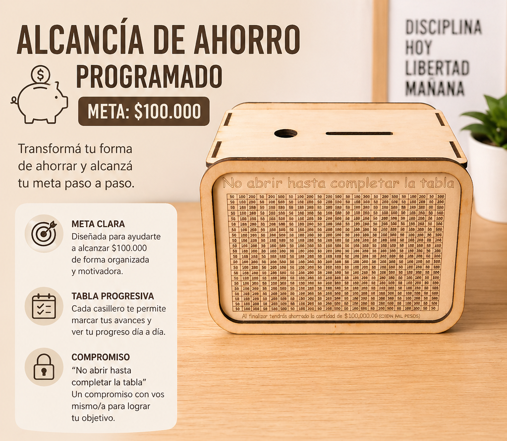 Alcancía de Ahorro Programado $100.000