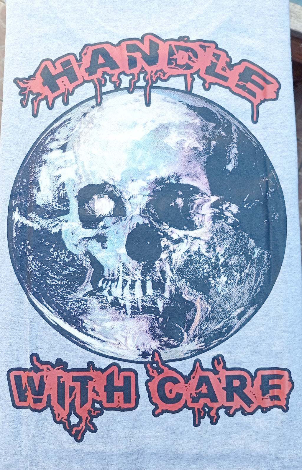 Camiseta "Handle " gris jaspe