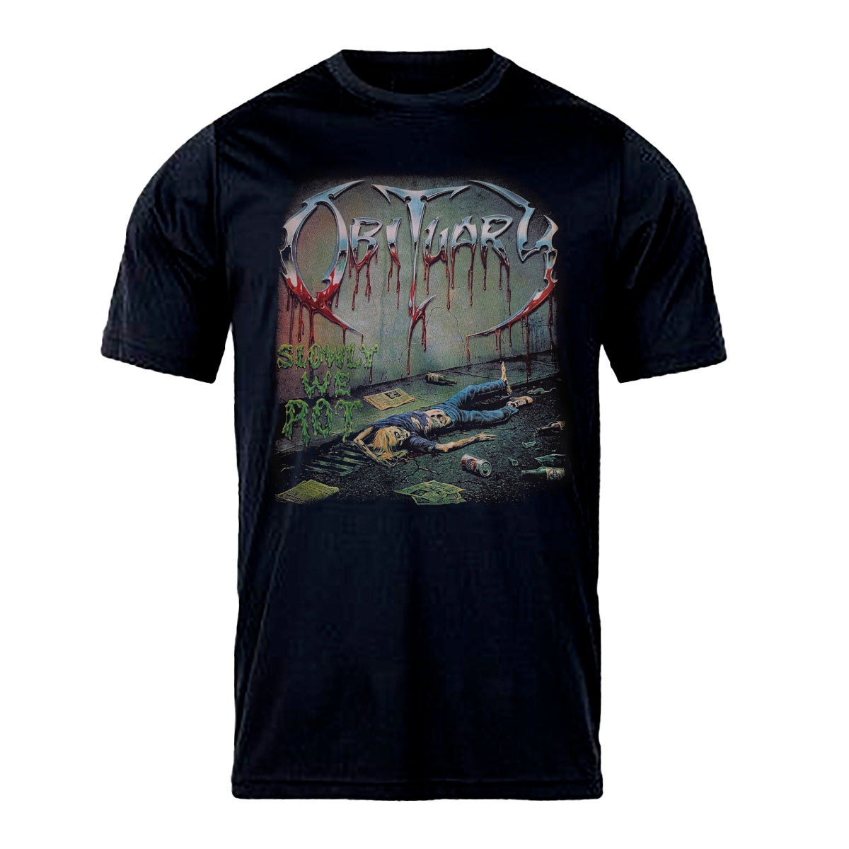 Remera Obituary Slowly we rot