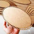Base de Crochet o trapito ovalada 10x20 cm