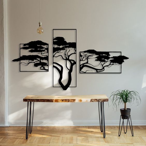 Cuadro decorativo de Arbol 60x110 cm